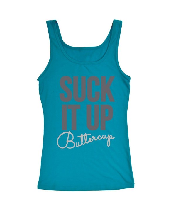 Runners Tank Top Womens Tank Top | Suck It Up Buttercup - Turquoise ...