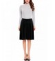 Zeagoo Womens Black Waist Skirts