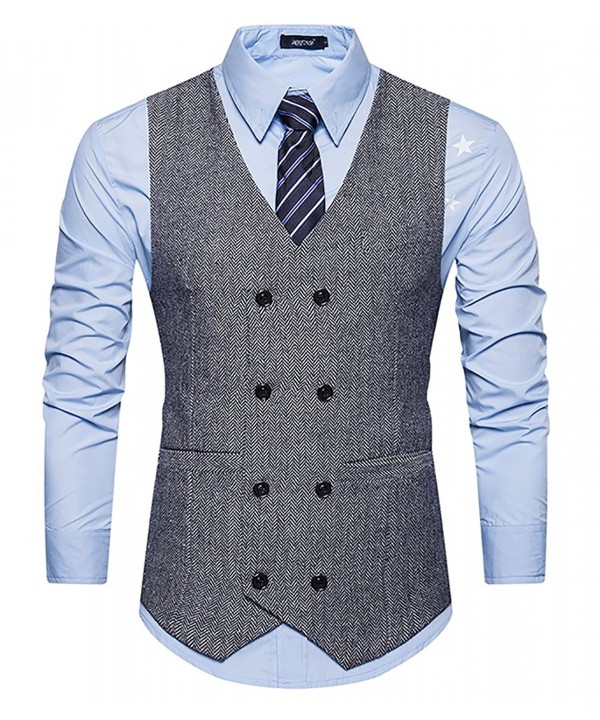 WULFUL Breasted Waistcoat Vintage Gentleman