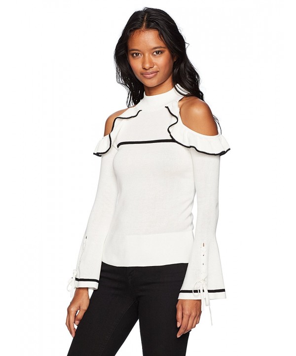 XOXO Colorblock Shoulder Sweater X Large