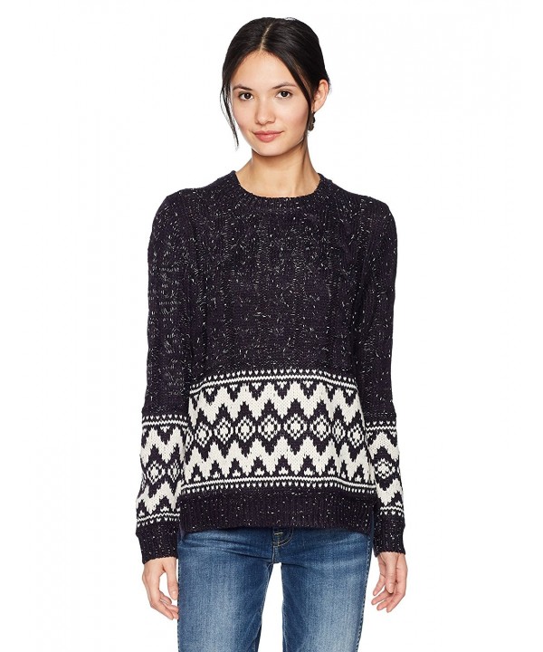 Moon River Womens Pattern Sweater