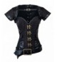 Charmian Steampunk Brocade Leather Overbust