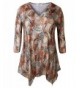 Zerdocean Womens Printed Sleeve Tunic