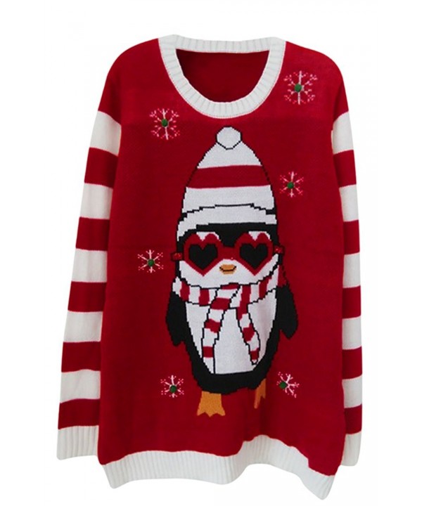Viottis Christmas Sweaters Pullover Penguin