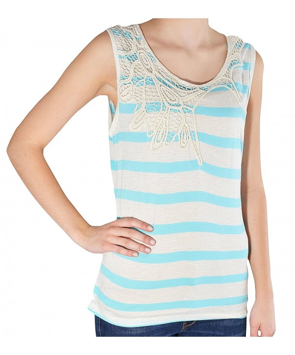 Po Pori Womens Striped Sleeveless