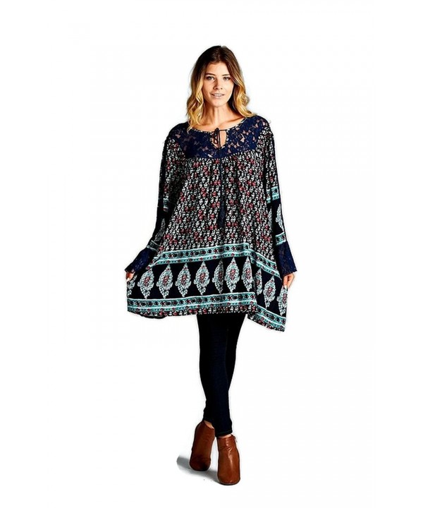 Velzera Floral Tassel Tunic Dress