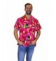 Funky Hawaiian Shirt Beerbottle pink