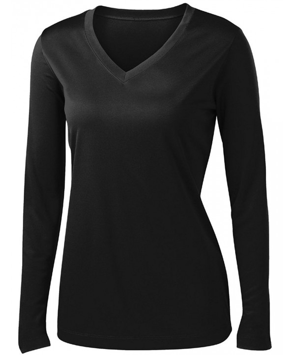 Ladies Moisture Wicking Athletic BLACK XL