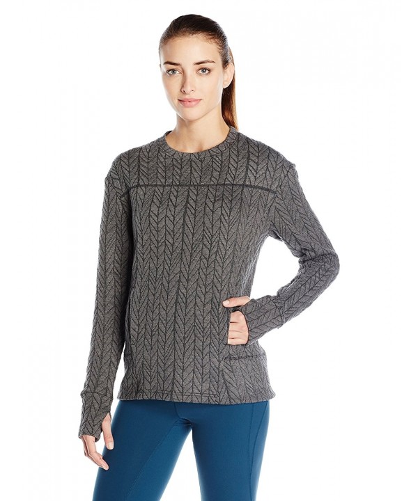 SHAPE activewear Odyssey Pullover Cable Heather