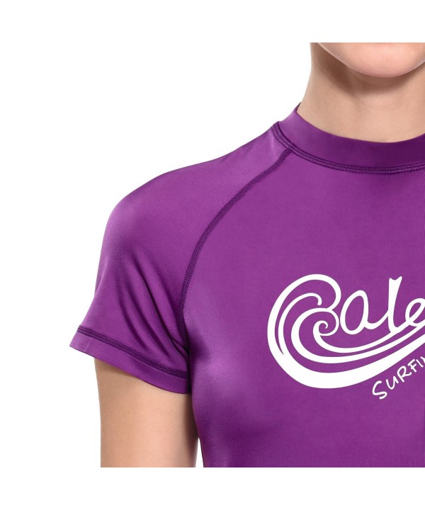 womens short sleeve swim shirt