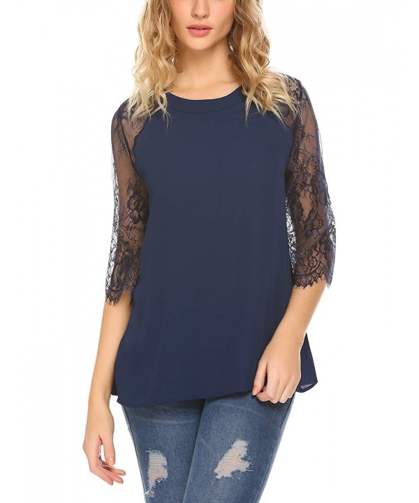 SoTeer Women Sleeve Blouse Keyhole