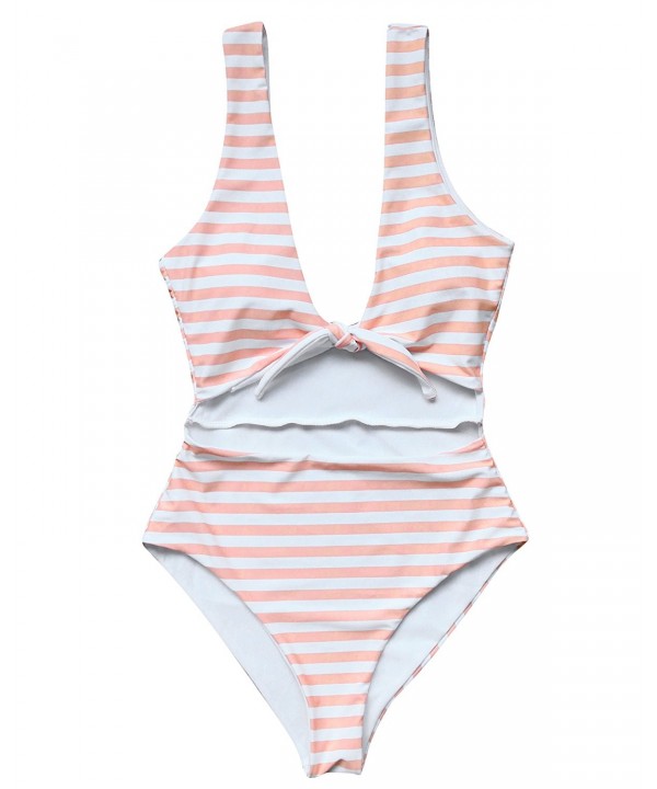 RUUHEE Printed Bow Knot Monokini Swimwear