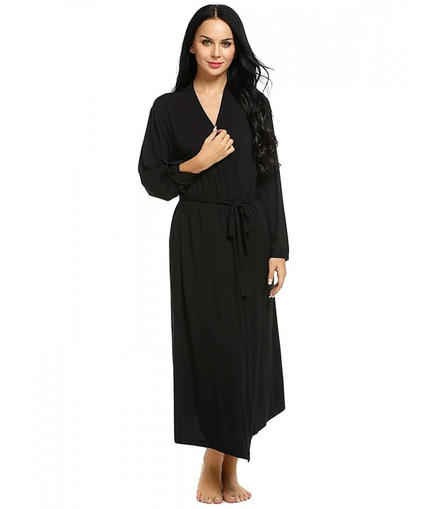 Ekouaer Womens Bathrobe Viscose Sleepwear