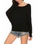 Mofavor Womens Batwing Pullover Sweater
