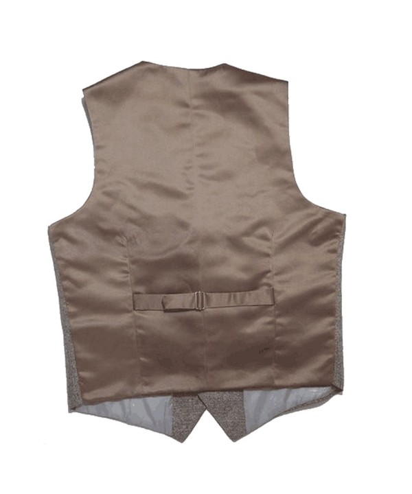 Mens 1 Piece 5 Button Custom Casual Dress Vest - Gray - C818559Y93O