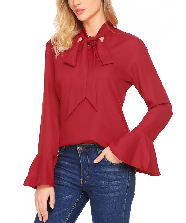 Gumod Womens Blouse Sleeve Chiffon