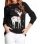 V28 Christmas Reindeer Pullover Light Gold