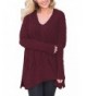 Sidefeel Sweater Pullover XX Large Burgundy