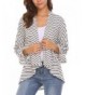 Soteer Womens Stripe Cardigan Sweater