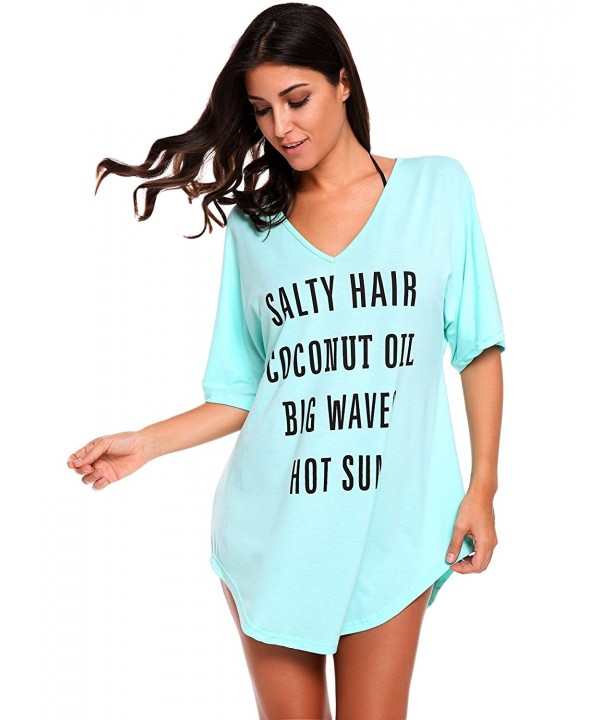 Cover UPS Womens Letters Print Baggy Swimwear Bikini Beach Dress T ...