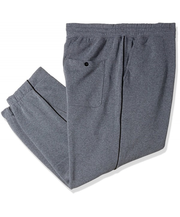 Men's Big and Tall Highlight Fleece Pants - Charcoal Heather - C912I6RF311