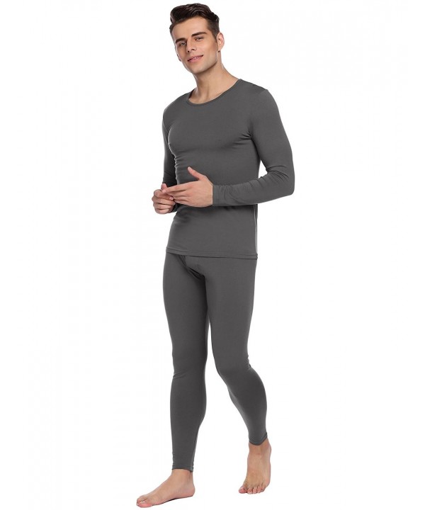 Thermal Underwear Cotton Blend - Lightweight Modal-dark Gray - C9185DWE2EL