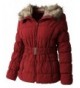 Womens Quilted Belted 2X Large gj1133_red
