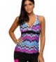 REKITA Tankini Printed Strappy Racerback