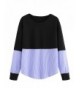 Milumia Womens Contrast Shoulder Sweatshirt