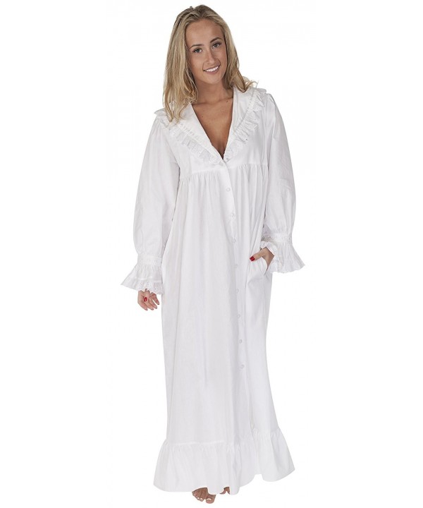 100 Cotton Nightgown Robe Pockets