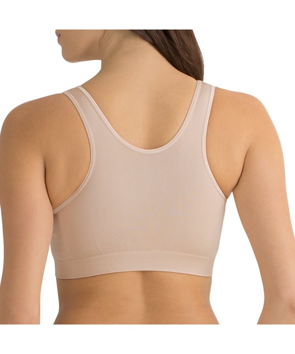 Women's Seamless Pullover Bra with Built-in Cups - In The Buff - CJ17YTM7RA7