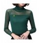 LOCOMO Turtleneck Through Blouse FFK089GRNM