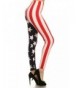 Premium American Flag Leggings Vertical