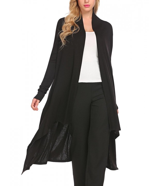 Concep Womens Sleeve Asymmetric Cardigans