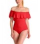 Swimsuit Shoulder Ruffled Flounce Monokini