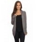 Womens Rounded Cardigan Sweater Charcoal