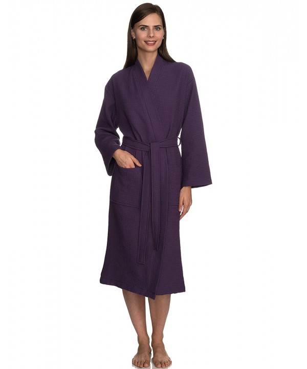 TowelSelections Turkish Waffle Bathrobe Loganberry