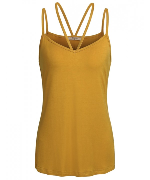 Cestyle Spaghetti Sleeveless Undershirts Relaxed