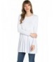 2LUV Womens Solid Sleeve Tunic