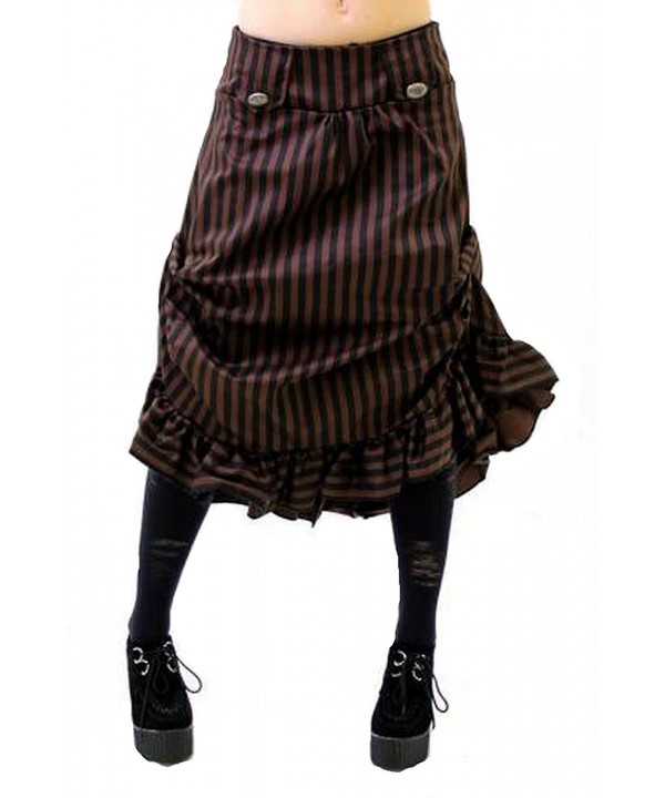 Altissimo Womens Steampunk Ruffle Stripe