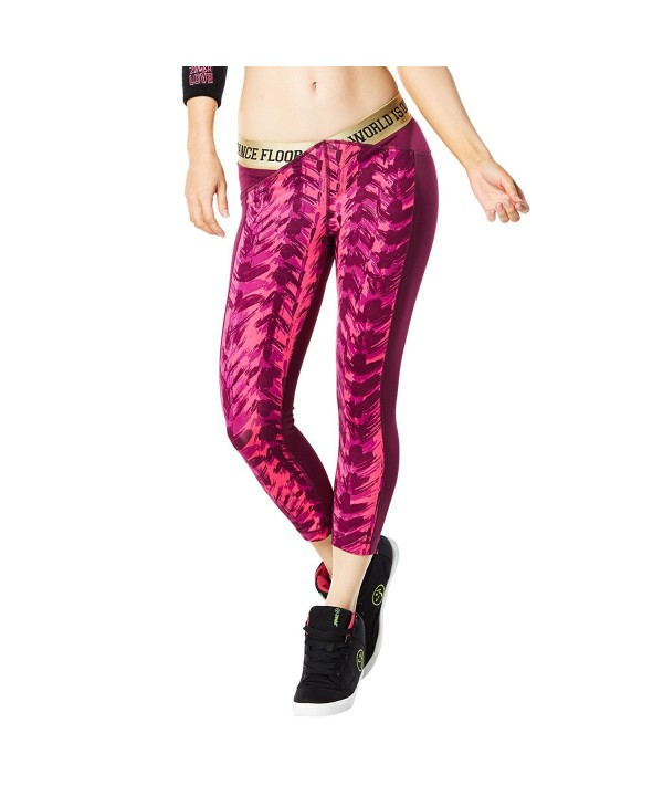 Zumba Womens Boogie Leggings Violet