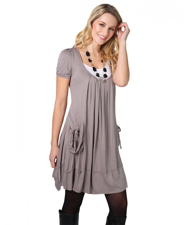 3303 Tunic Dress Necklace Mocha