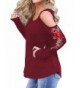 Women Shoulder Embroidery Sleeve Blouse