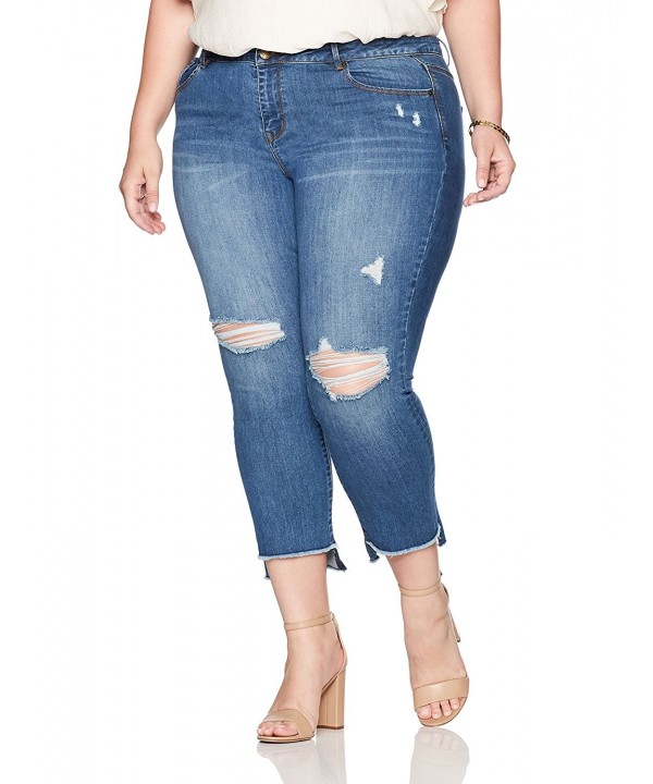 Denim Crush Womens Straight Cropped