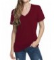 Womens Casual Tshirt Sleeve Burgundy