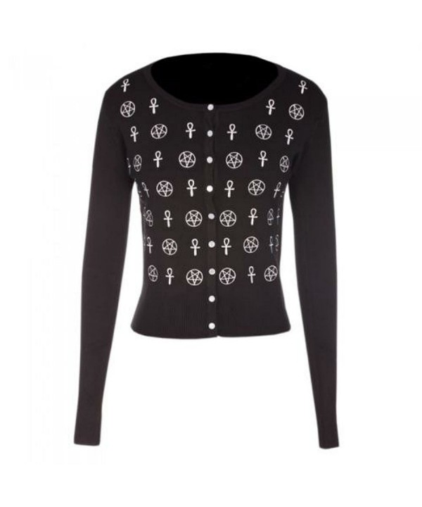Jawbreaker Egyptian Pentagram Cardigan Sweater
