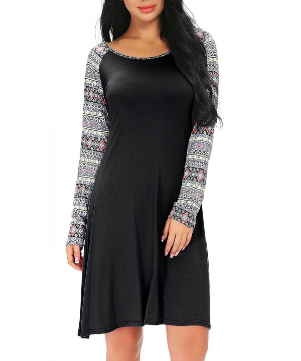 black long sleeve t shirt dress