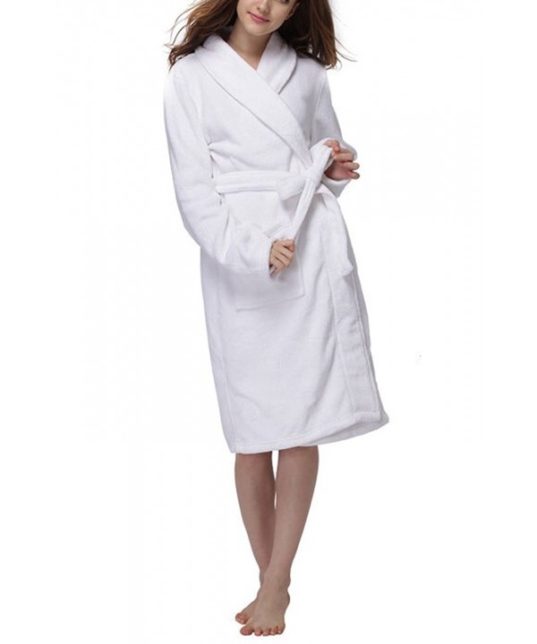 LUXEHOME Womens Flannel Bathrobe Luxury