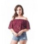 Khanomak Short Sleeve Shoulder Burgundy