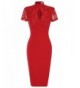 MUXXN Womens Vintage Keyhole Bodycon